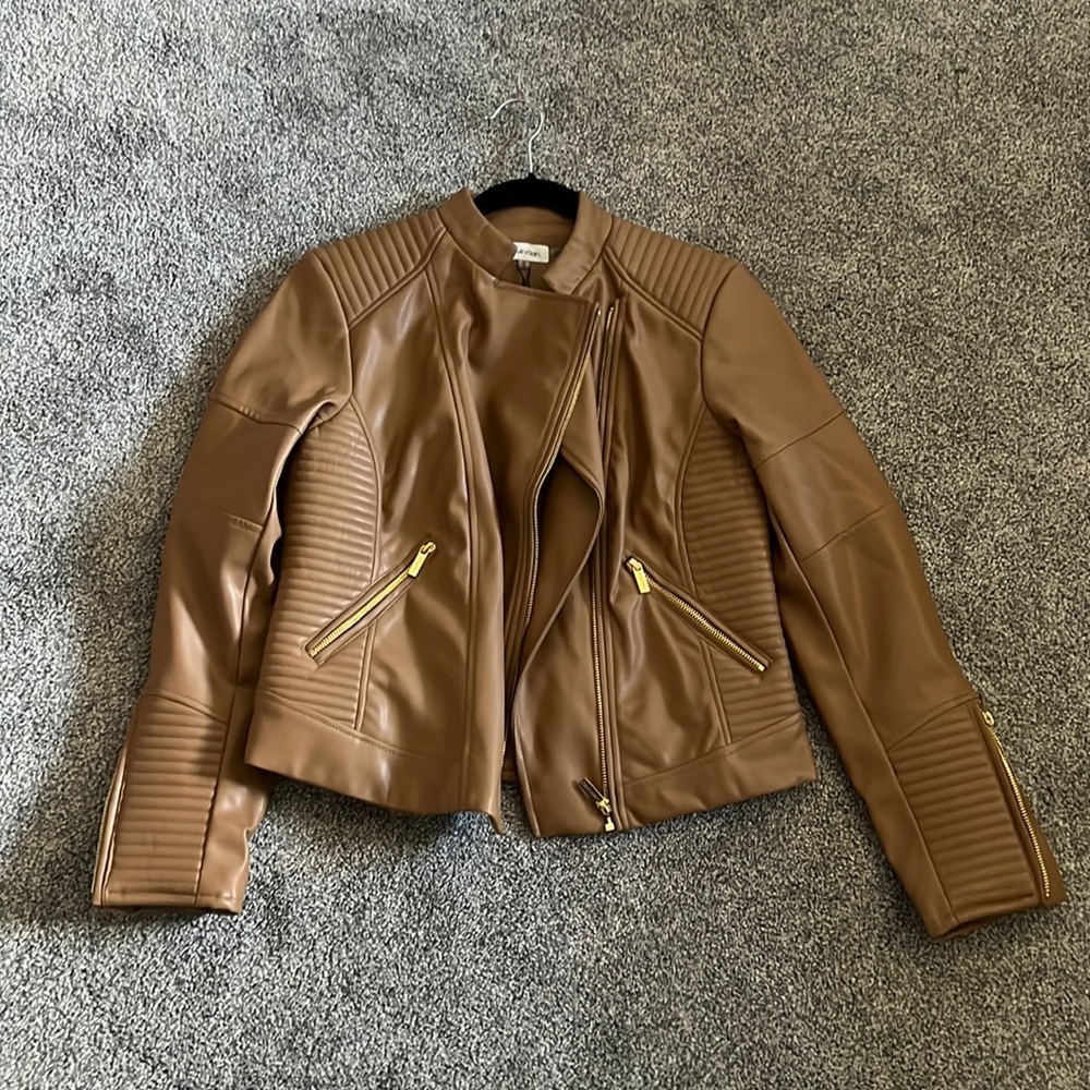 Calvin Klein Brown leather Jacket